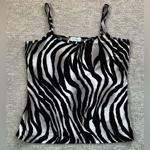 Clear Sky Zebra Print Camisole